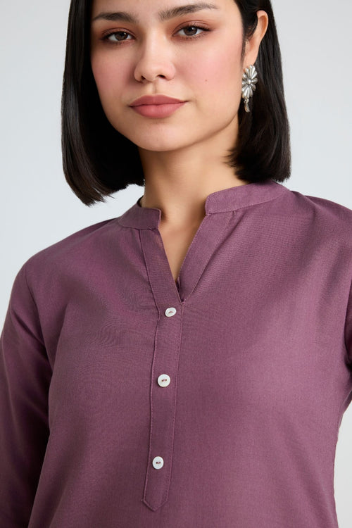 Tisya Linen Long Kurta