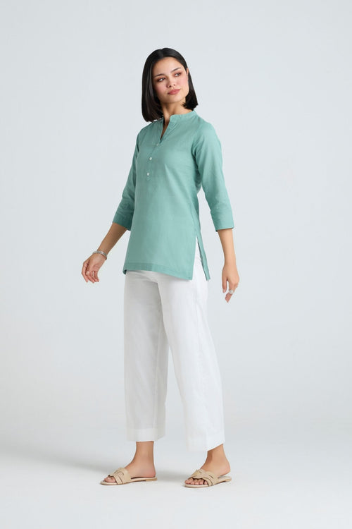 Komal Linen Short Kurta