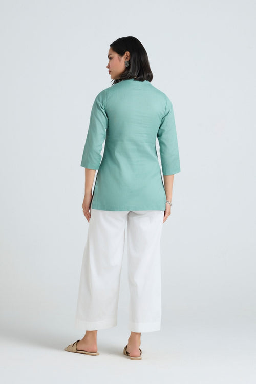 Komal Linen Short Kurta