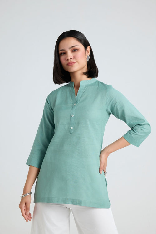 Komal Linen Short Kurta