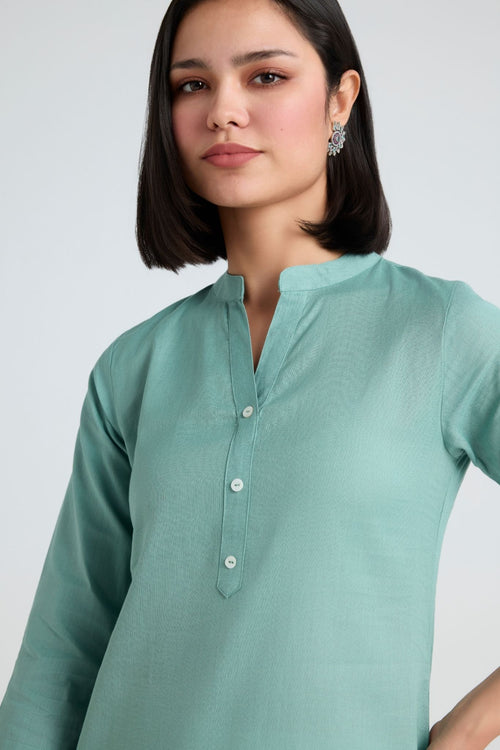 Komal Linen Short Kurta