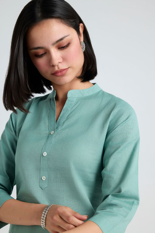 Komal Linen Short Kurta