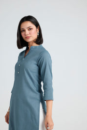 Manini Linen Long Kurta