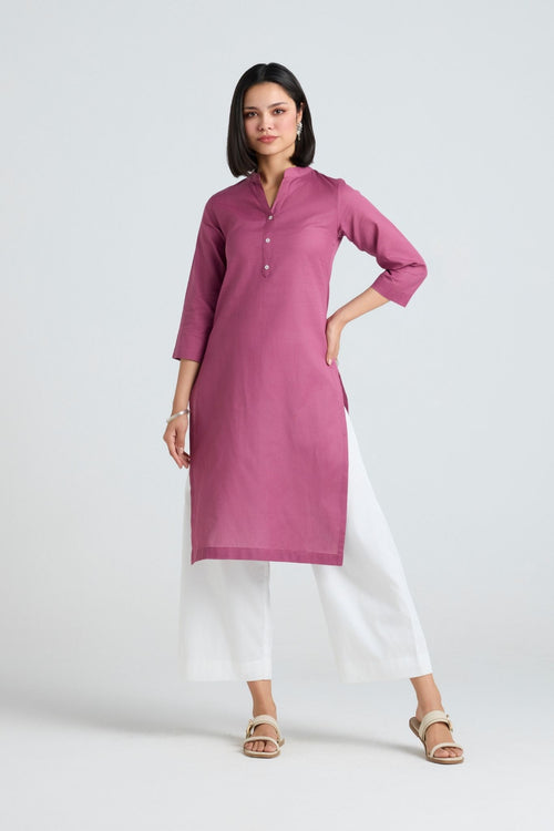 Nirvi Linen Long Kurta