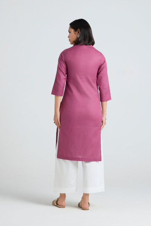 Nirvi Linen Long Kurta