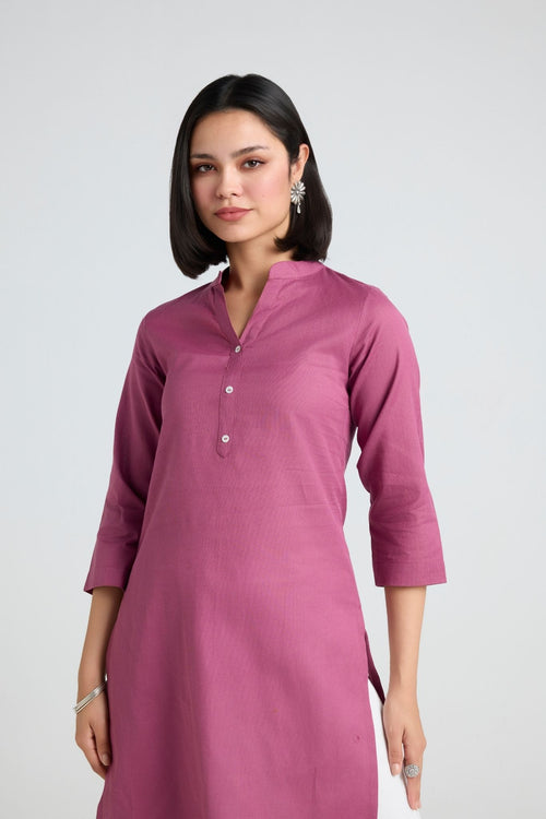 Nirvi Linen Long Kurta