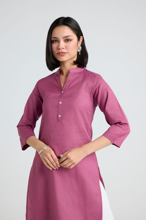 Nirvi Linen Long Kurta