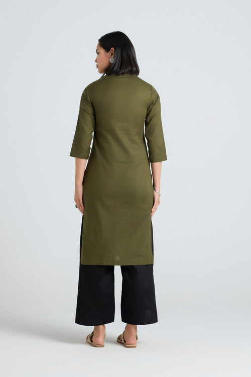 Kashni Linen Long Kurta