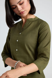 Prashi Linen Short Kurta