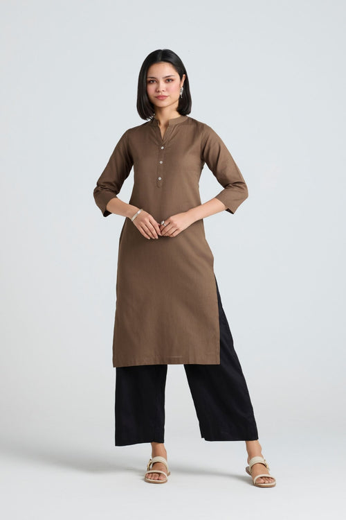 Riddhi Linen Long Kurta