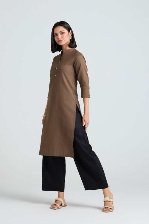 Riddhi Linen Long Kurta