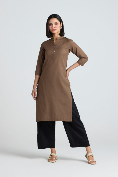 Riddhi Linen Long Kurta