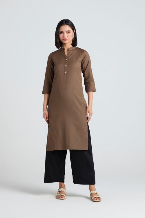 Riddhi Linen Long Kurta