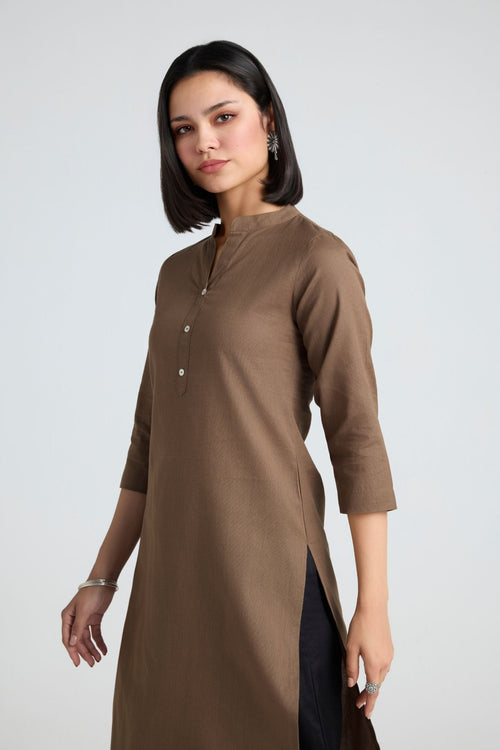Riddhi Linen Long Kurta