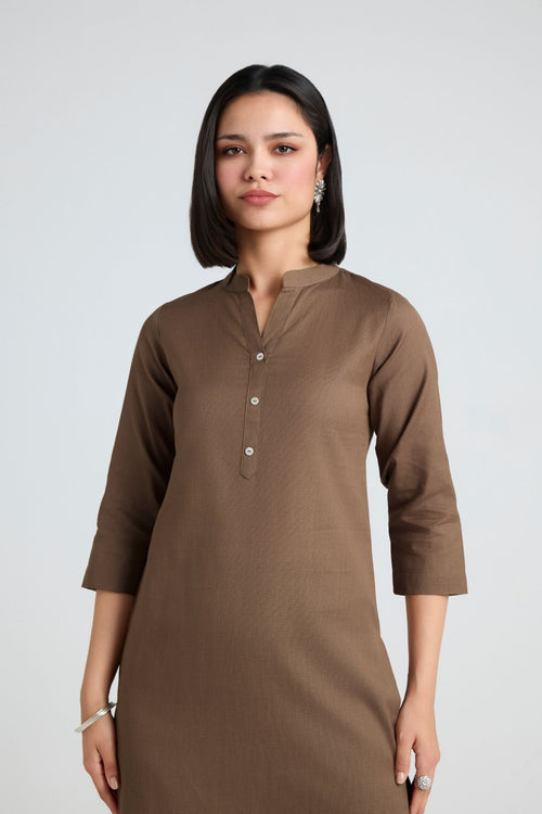 Riddhi Linen Long Kurta