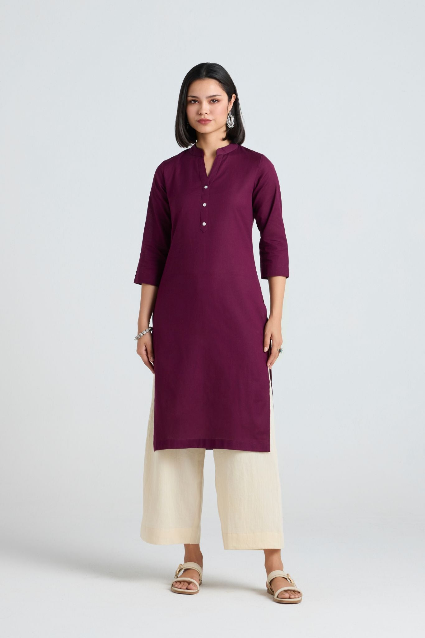 Heena Linen Long Kurta