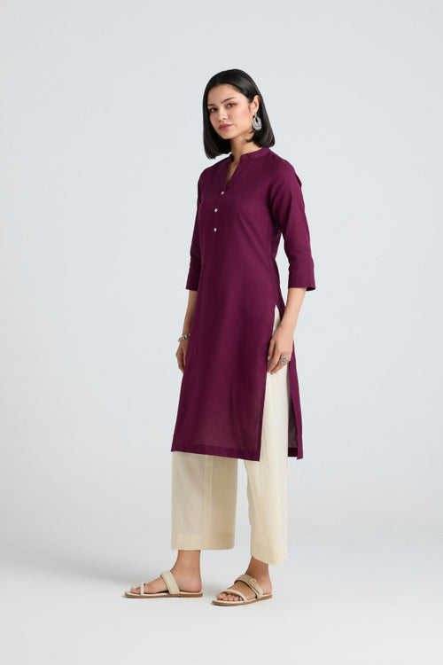 Heena Linen Long Kurta