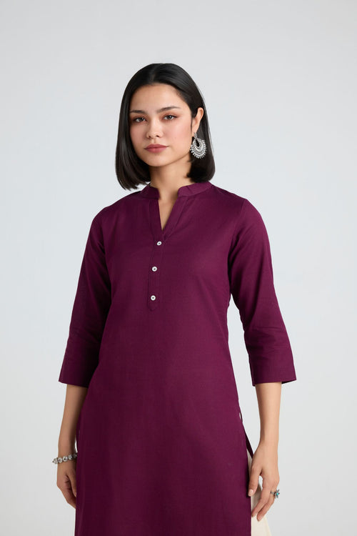 Heena Linen Long Kurta