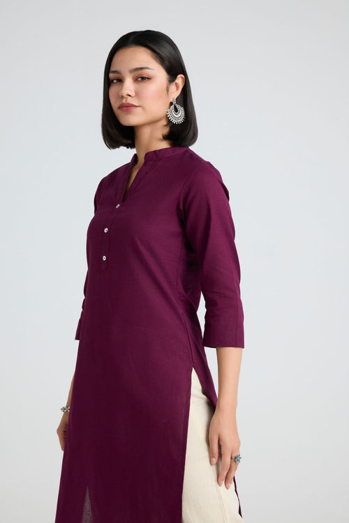 Heena Linen Long Kurta