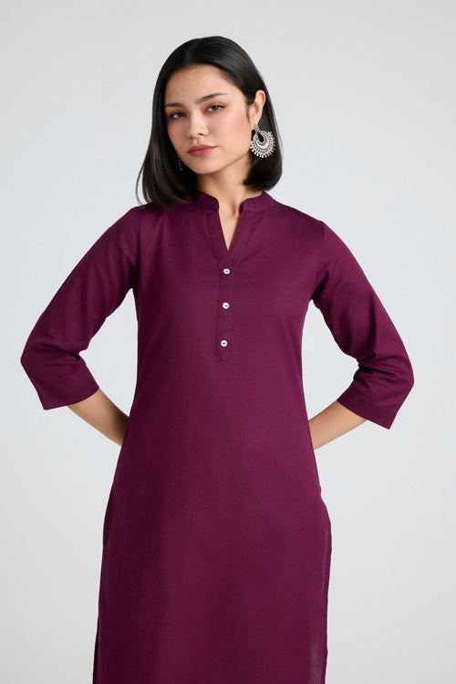 Heena Linen Long Kurta