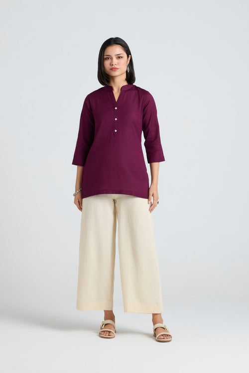 Hansini Linen Short Kurta