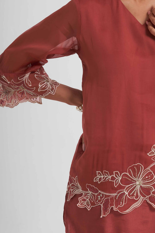 Saisha Embroidered Co-Ord Set