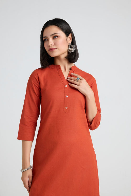 Aashi Linen Long Kurta