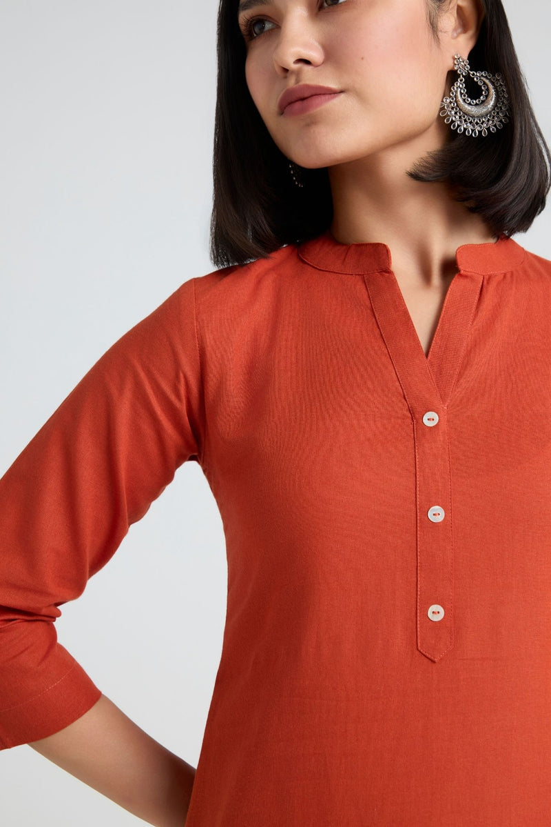 Aashi Linen Long Kurta