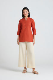 Aavya Linen Short Kurta