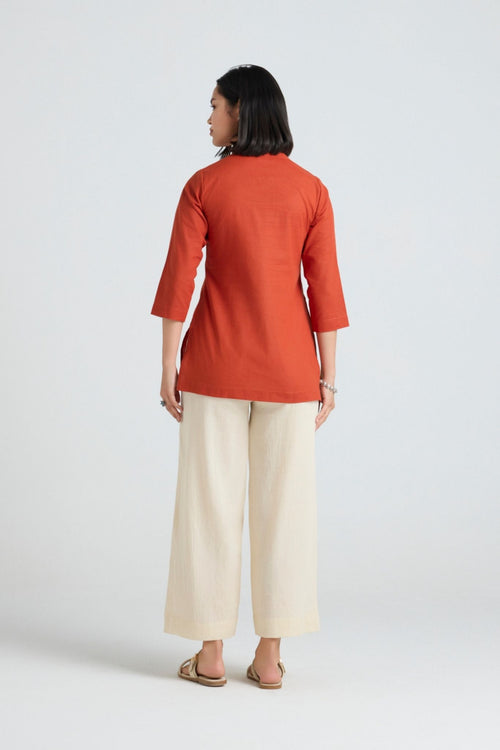 Aavya Linen Short Kurta