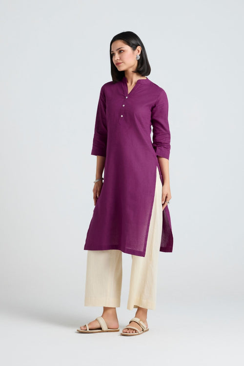 Bhavi Linen Long Kurta