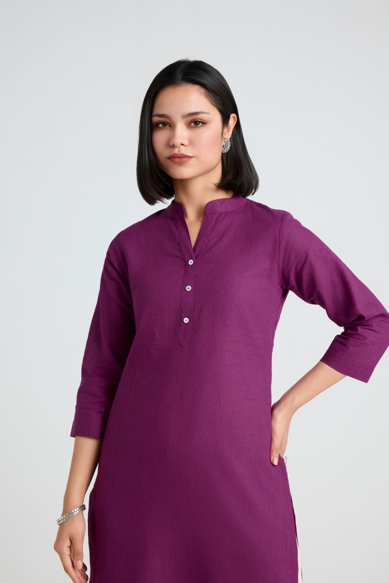 Bhavi Linen Long Kurta