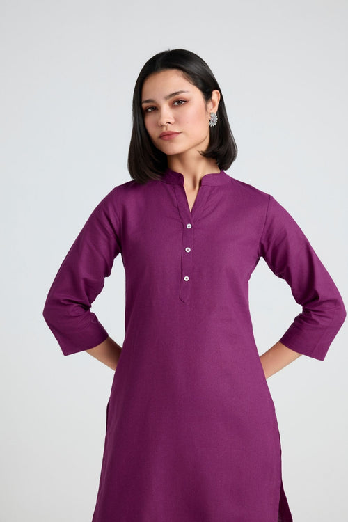 Bhavi Linen Long Kurta