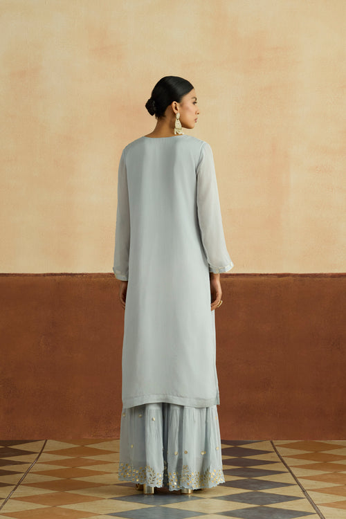 Mitali Embroidered Kurta Set (Unstitched)