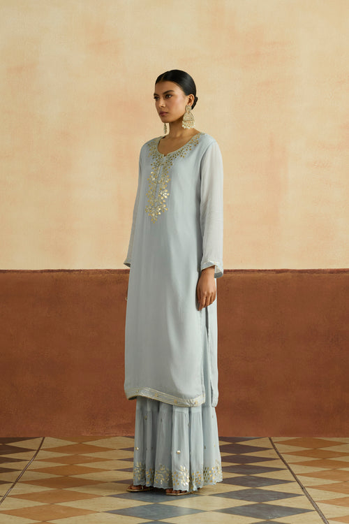 Mitali Embroidered Kurta Set (Unstitched)