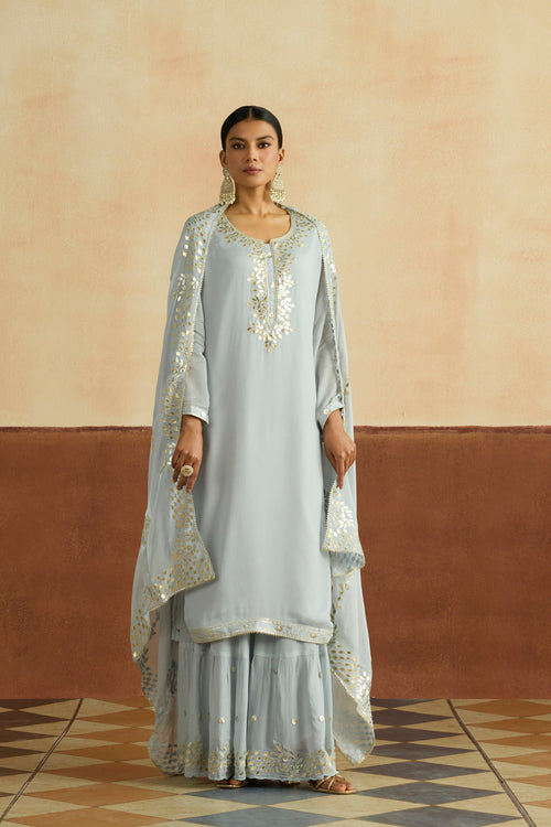Mitali Embroidered Kurta Set (Unstitched)