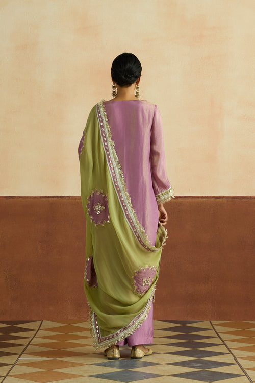 Niharika Embroidered Kurta Set (Unstitched)