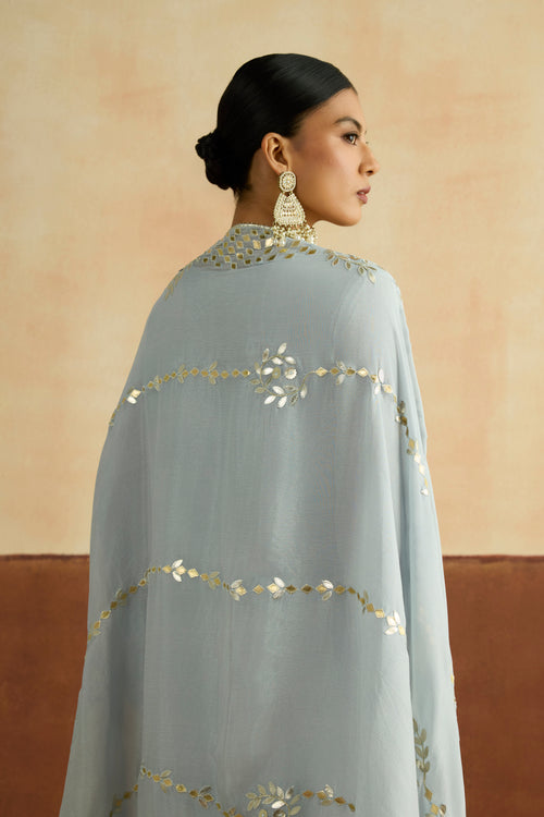 Mitali Embroidered Kurta Set (Unstitched)