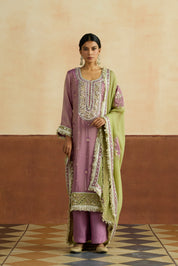 Niharika Embroidered Kurta Set (Unstitched)