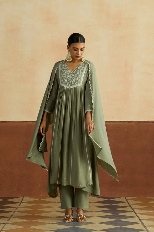 Rajvi Embroidered Kurta Set