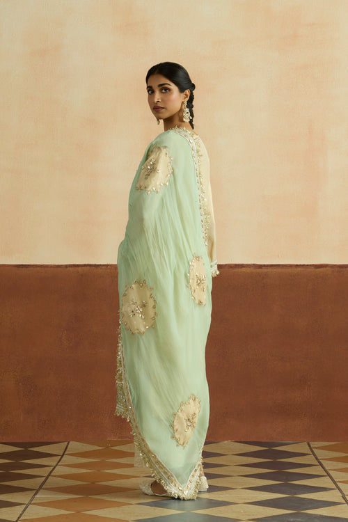 Nitara Embroidered Kurta Set (Unstitched)