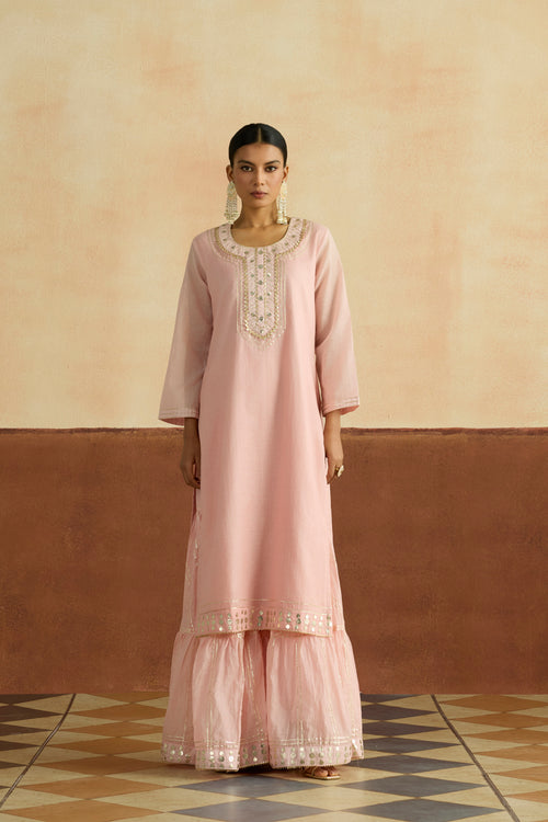 Mridula Embroidered Kurta Set (Unstitched)