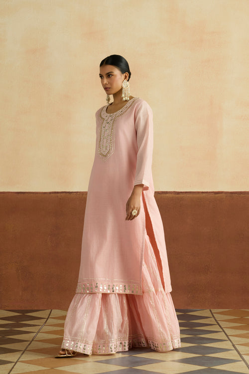 Mridula Embroidered Kurta Set (Unstitched)