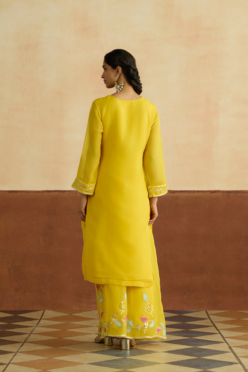 Purnima Embroidered Kurta Set (Unstitched)