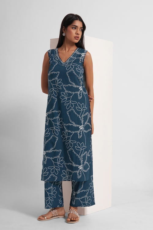 Saira Embroidered Co-Ord Set