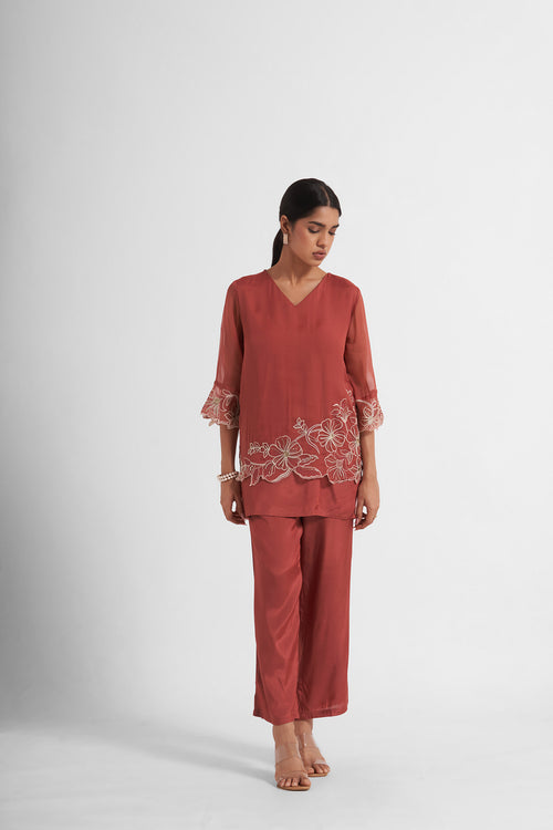 Saisha Embroidered Co-Ord Set