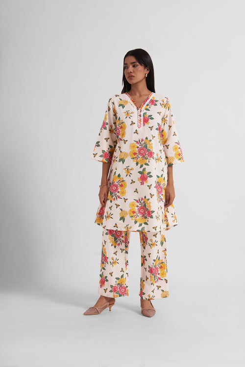 Hoorain Embroidered Co-Ord Set