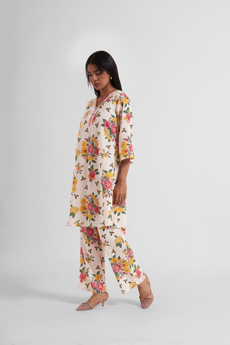 Hoorain Embroidered Co-Ord Set