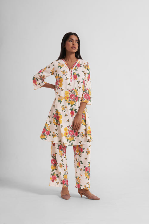 Hoorain Embroidered Co-Ord Set