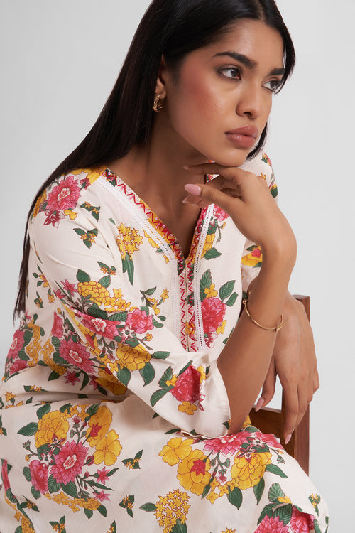 Hoorain Embroidered Co-Ord Set